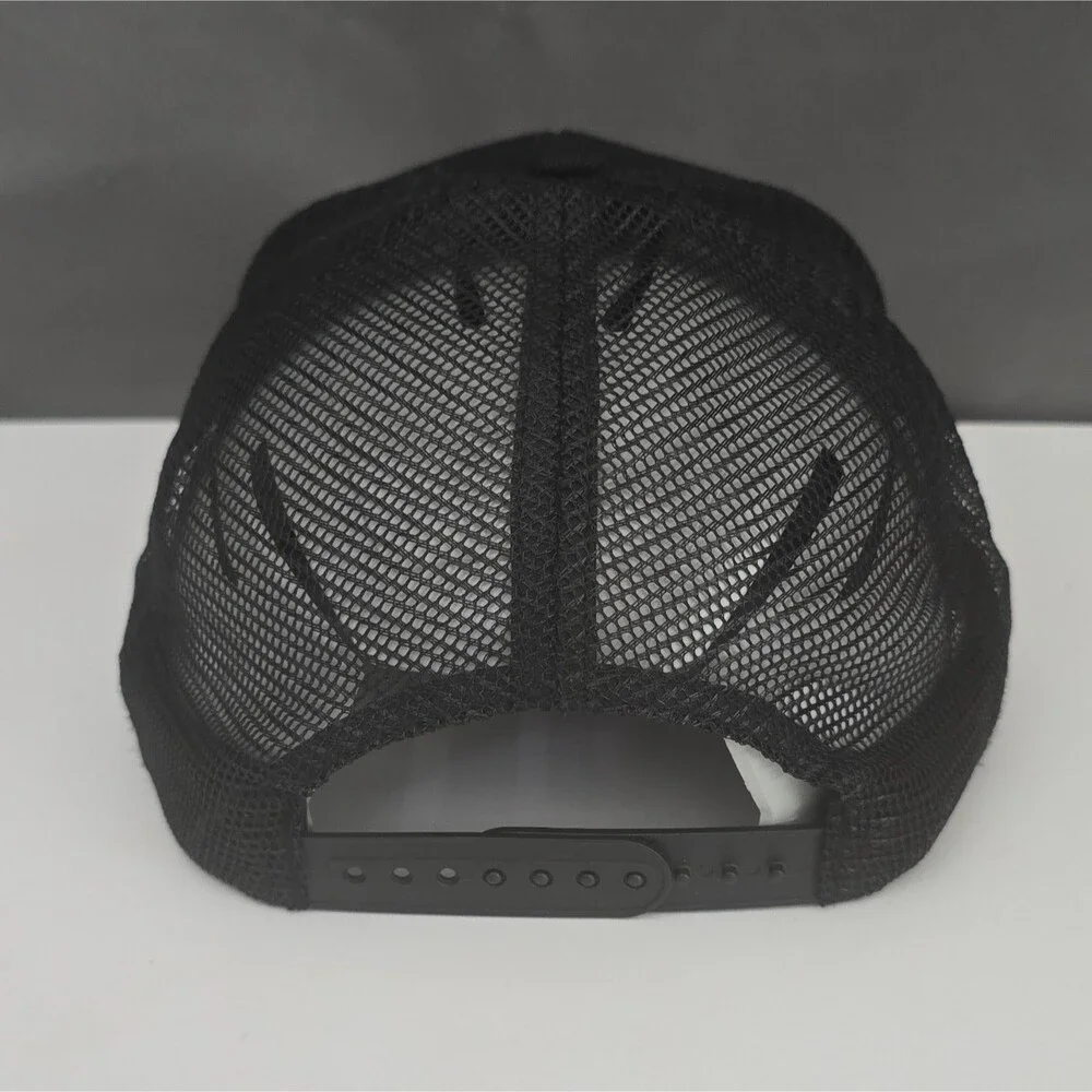 Yamaha Revs Your Heart Trucker Hat Black Mesh Back Adjustable Snapback